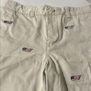 Vineyard Vines shorts with Embroidered American Whales (boys 14)